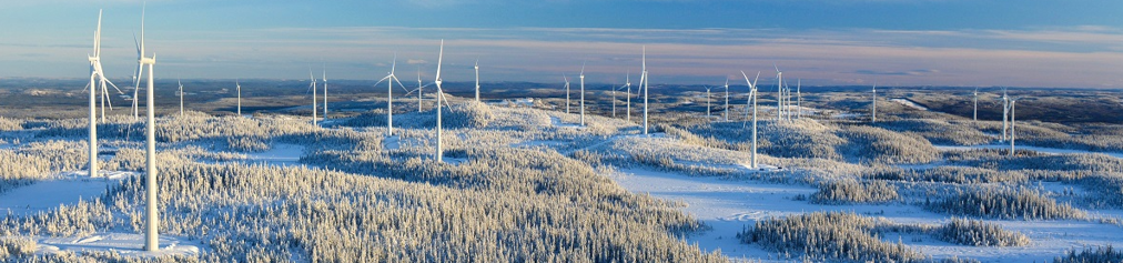 Wind park landscape